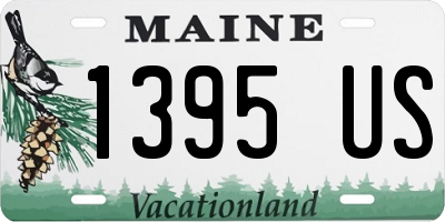 ME license plate 1395US