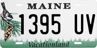 ME license plate 1395UV