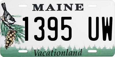 ME license plate 1395UW