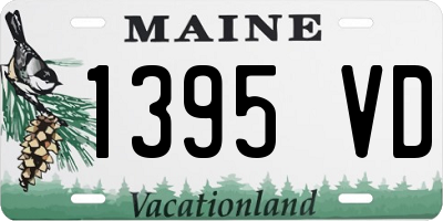 ME license plate 1395VD