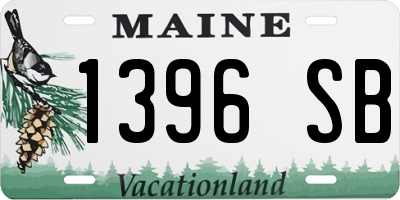 ME license plate 1396SB