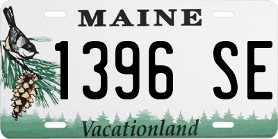 ME license plate 1396SE