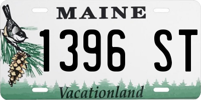 ME license plate 1396ST