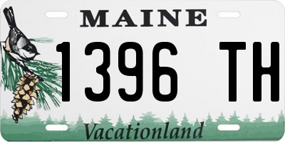 ME license plate 1396TH