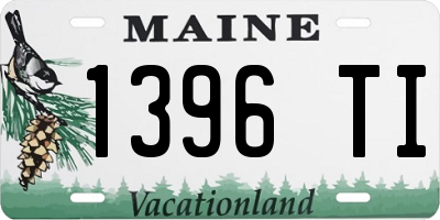 ME license plate 1396TI
