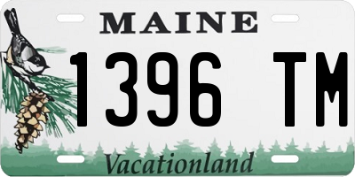 ME license plate 1396TM