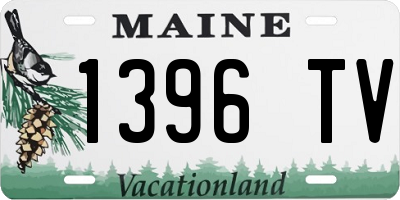 ME license plate 1396TV