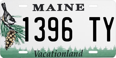ME license plate 1396TY