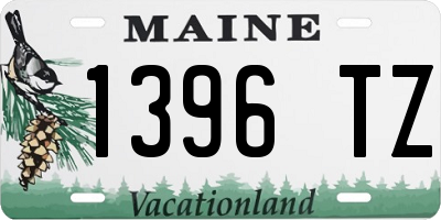 ME license plate 1396TZ