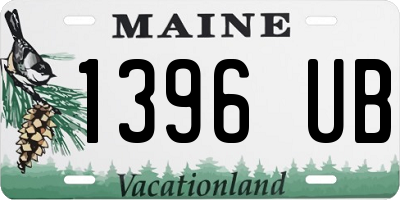 ME license plate 1396UB