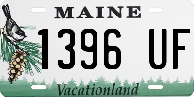 ME license plate 1396UF