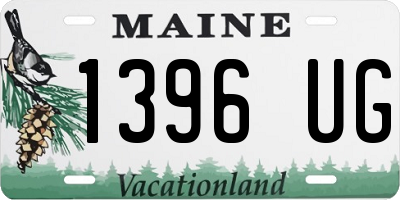 ME license plate 1396UG