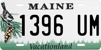 ME license plate 1396UM