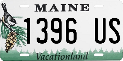 ME license plate 1396US