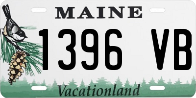 ME license plate 1396VB