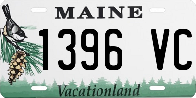 ME license plate 1396VC