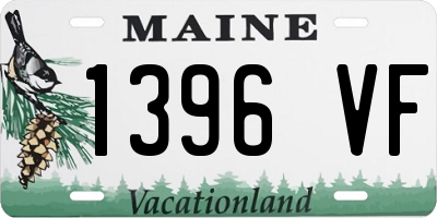 ME license plate 1396VF