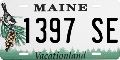 ME license plate 1397SE