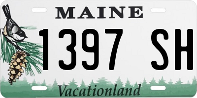 ME license plate 1397SH