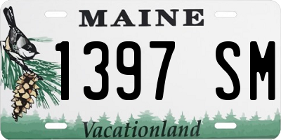 ME license plate 1397SM