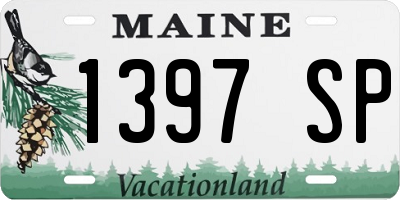 ME license plate 1397SP