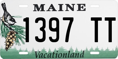 ME license plate 1397TT