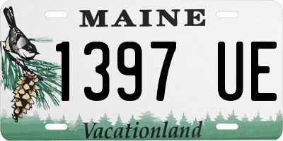 ME license plate 1397UE