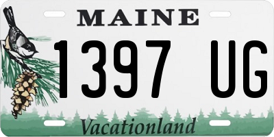 ME license plate 1397UG