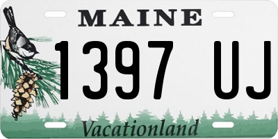 ME license plate 1397UJ