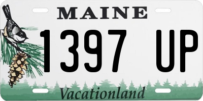 ME license plate 1397UP
