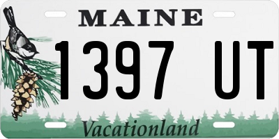 ME license plate 1397UT