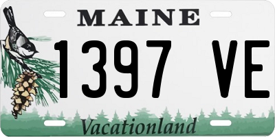 ME license plate 1397VE