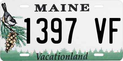 ME license plate 1397VF