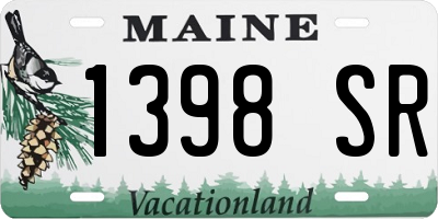 ME license plate 1398SR