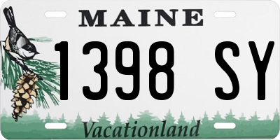 ME license plate 1398SY