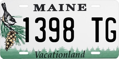 ME license plate 1398TG