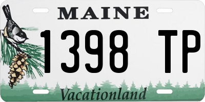 ME license plate 1398TP