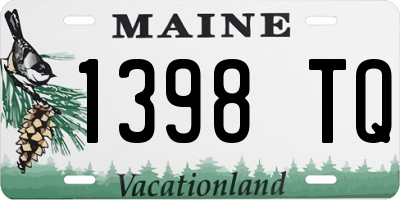 ME license plate 1398TQ