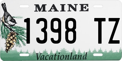 ME license plate 1398TZ