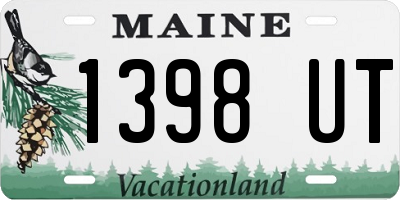 ME license plate 1398UT