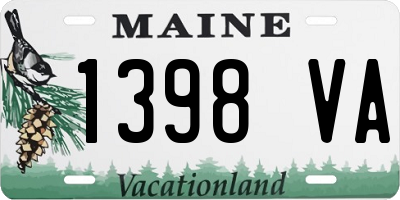 ME license plate 1398VA