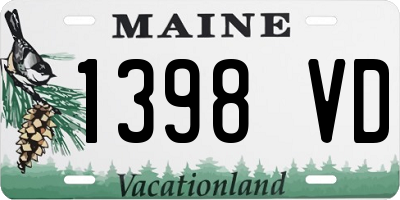 ME license plate 1398VD