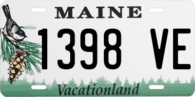 ME license plate 1398VE
