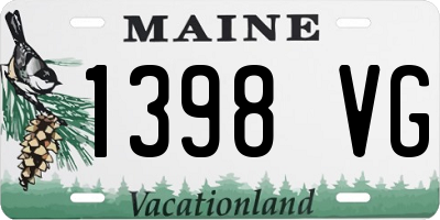 ME license plate 1398VG