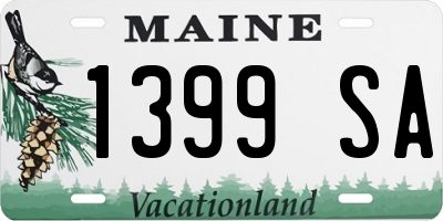 ME license plate 1399SA