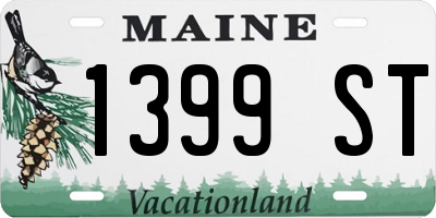 ME license plate 1399ST