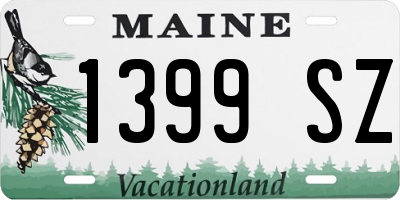 ME license plate 1399SZ