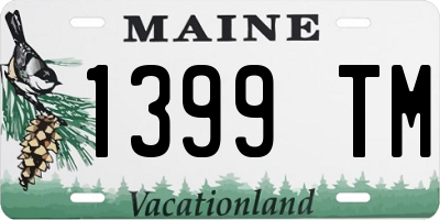 ME license plate 1399TM