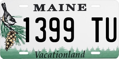 ME license plate 1399TU