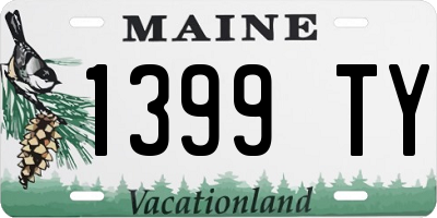 ME license plate 1399TY